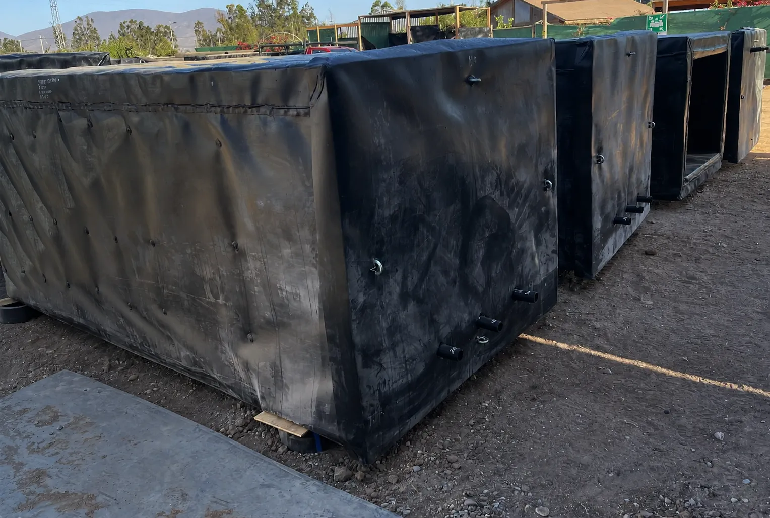 Estructuras en placa HDPE y revestimientos